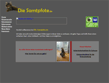 Tablet Screenshot of die-samtpfote.de